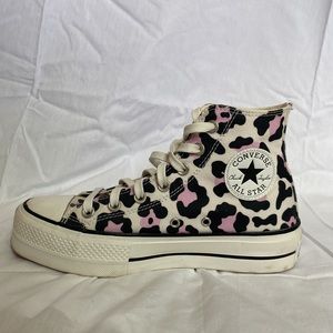 converse platform pink leopard